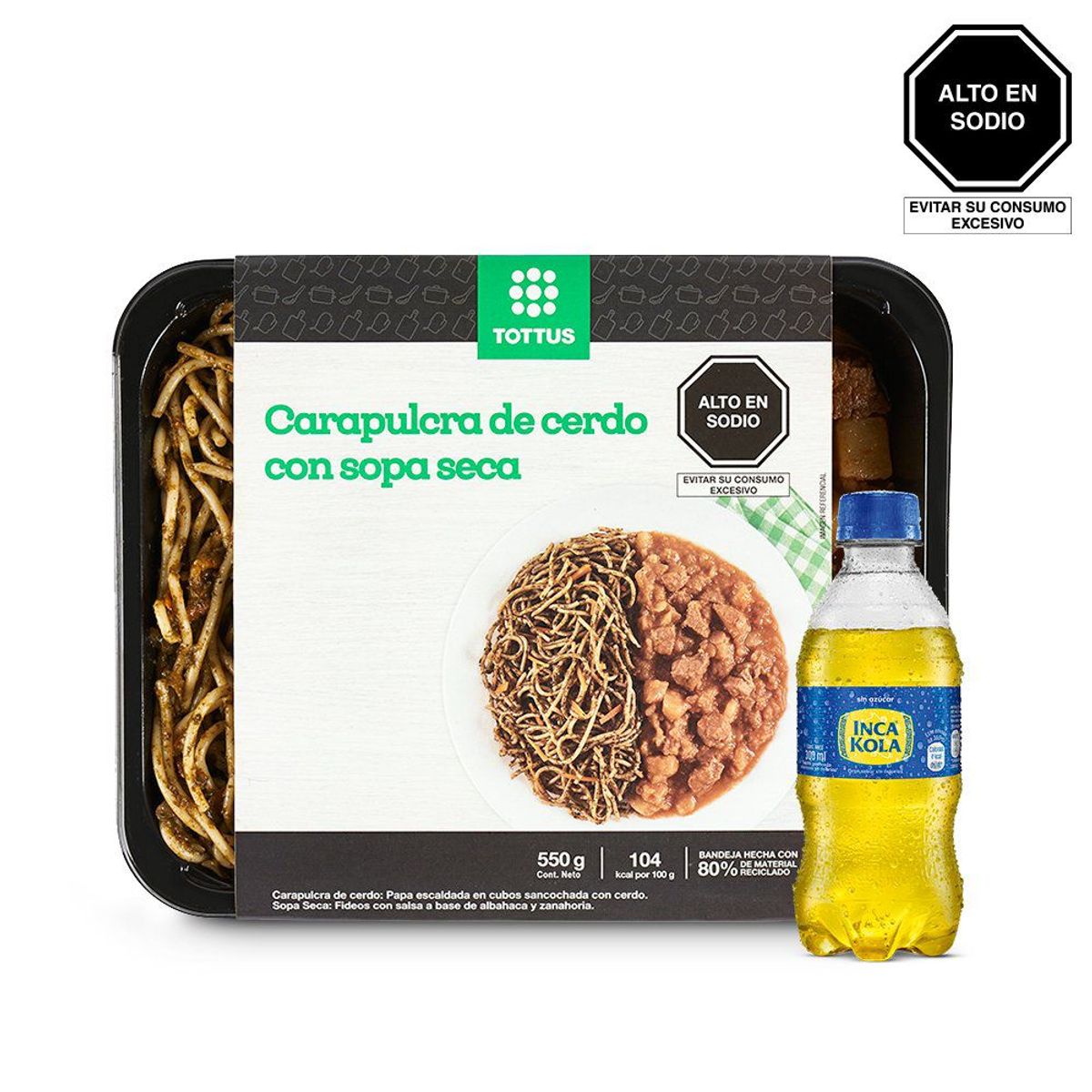 TOTTUS - Carapulcra Con Sopa Seca + Inca Kola 300 mL