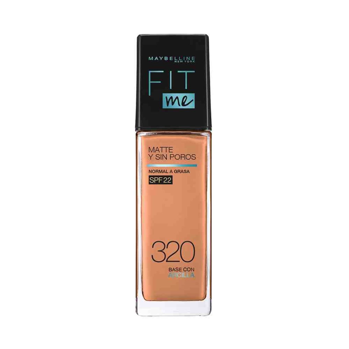 MAYBELLINE - Base Maybelline Fit Me Matte Pore 125 Natural Tan Envase 30 mL