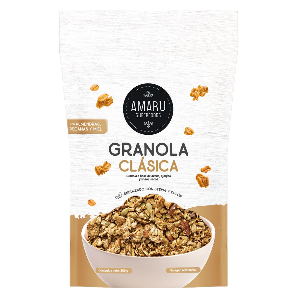 AMARU SUPERFOODS - Granola Amaru Superfoods Clásica Empaque 200 g
