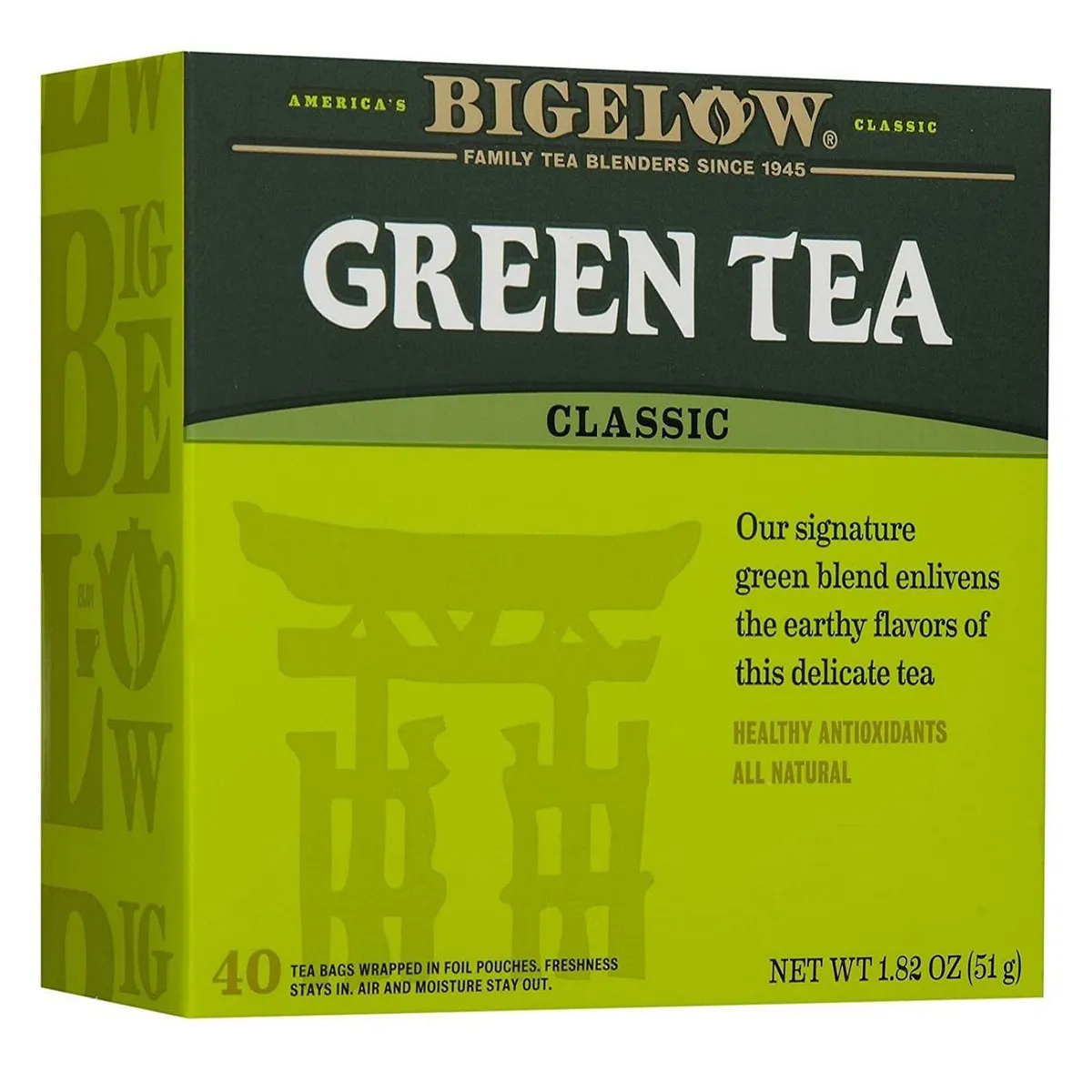 BIGELOW - Infusión de Té Verde Clásico Bi gelow 51 g