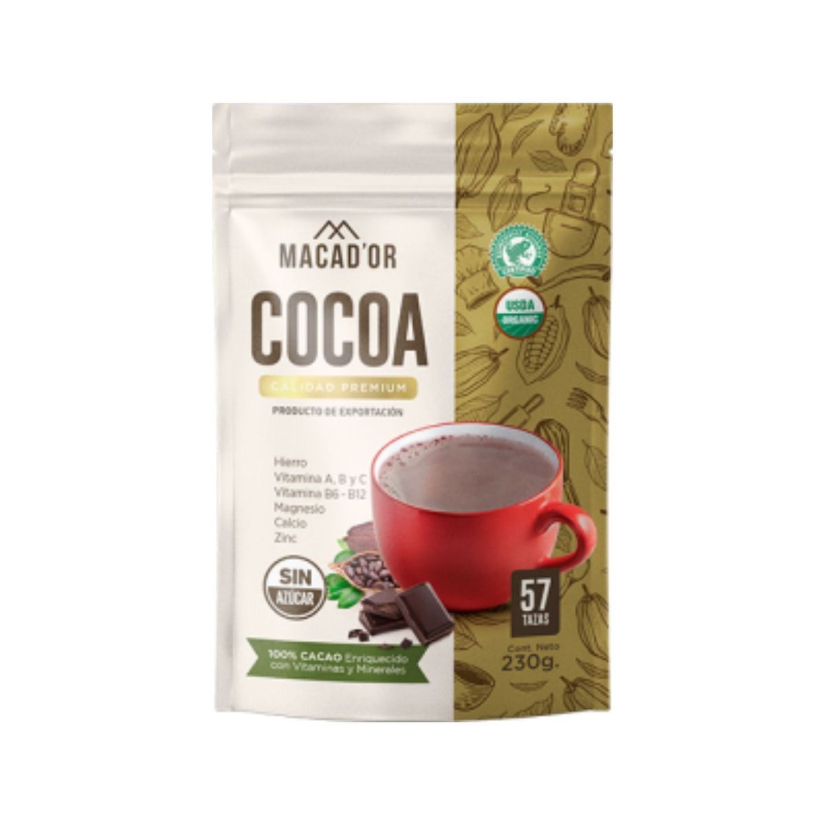 MACADOR - Cocoa Organica Macador Empaque 230 g
