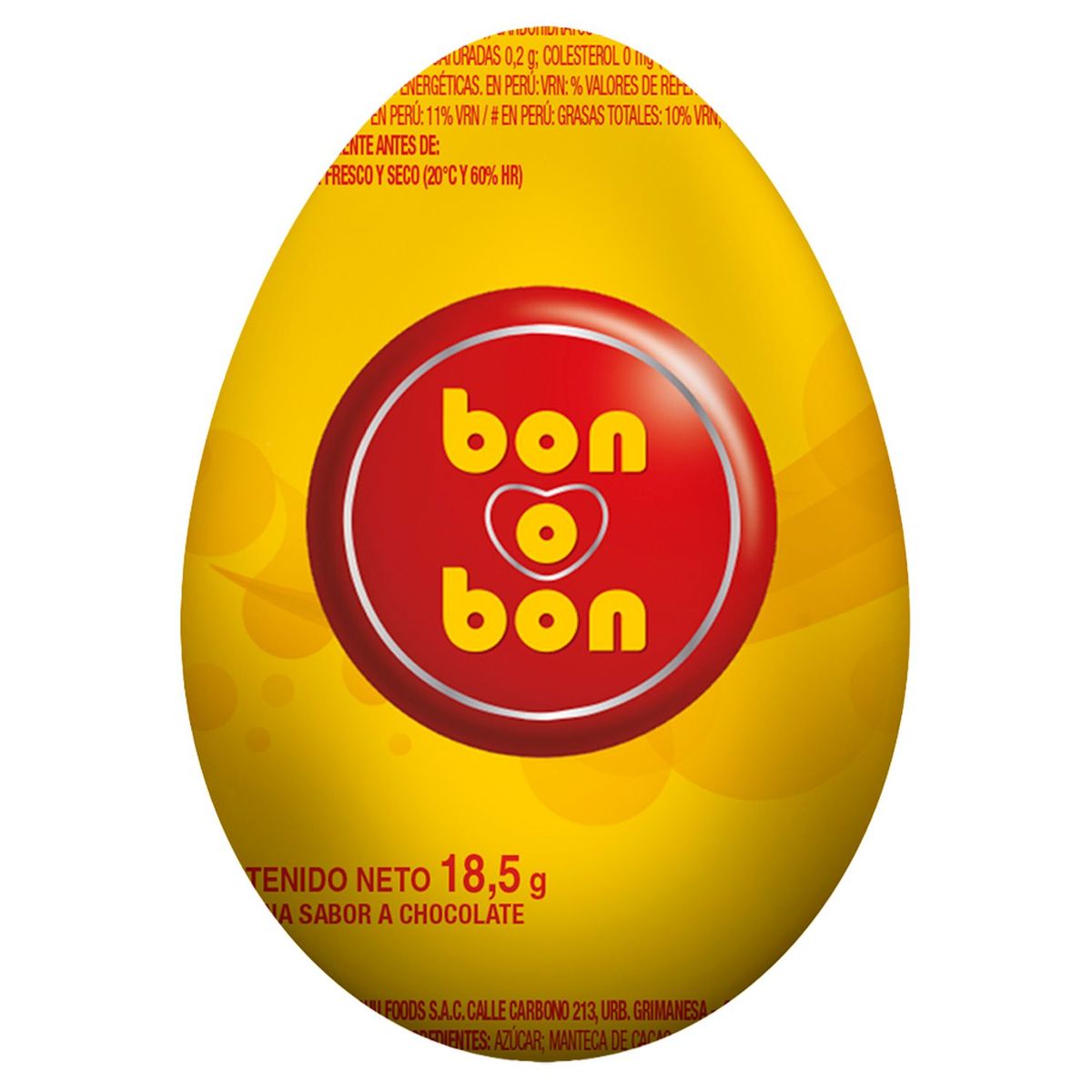 BON O BON - Huevo Chocolate Bon o Bon Empaque 18.5 g