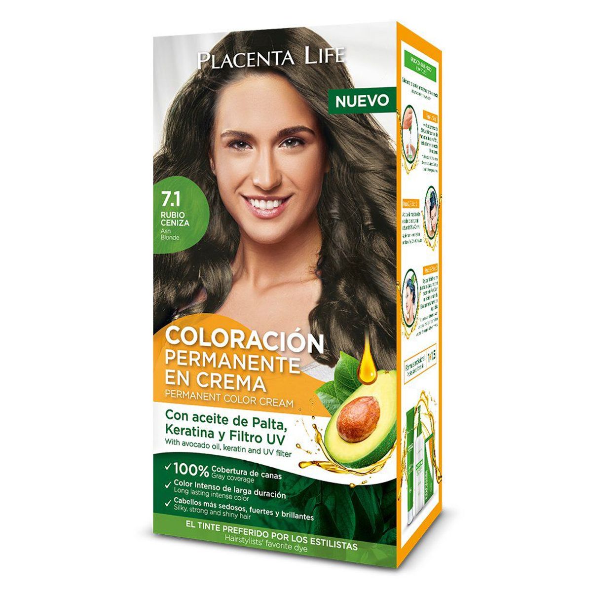 PLACENTA LIFE - Tinte Placenta Life Tono 7.1 Rubio