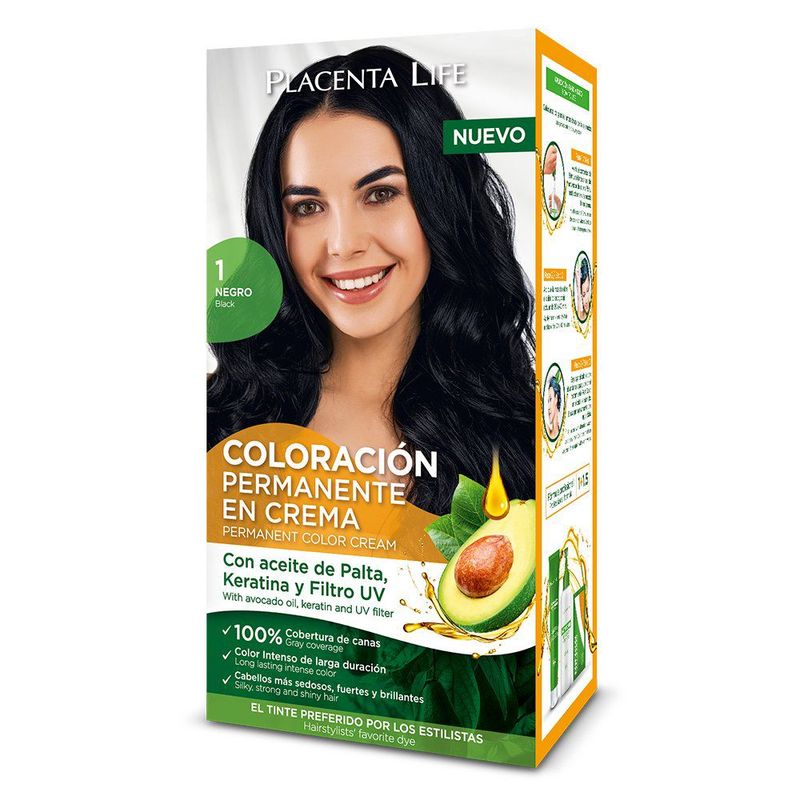 PLACENTA LIFE - Kit Coloración Placenta Life 1 Negro