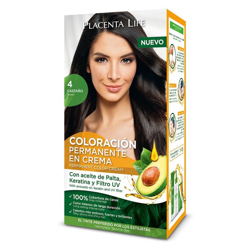 PLACENTA LIFE - Kit Coloración Placenta Life Castaño 4