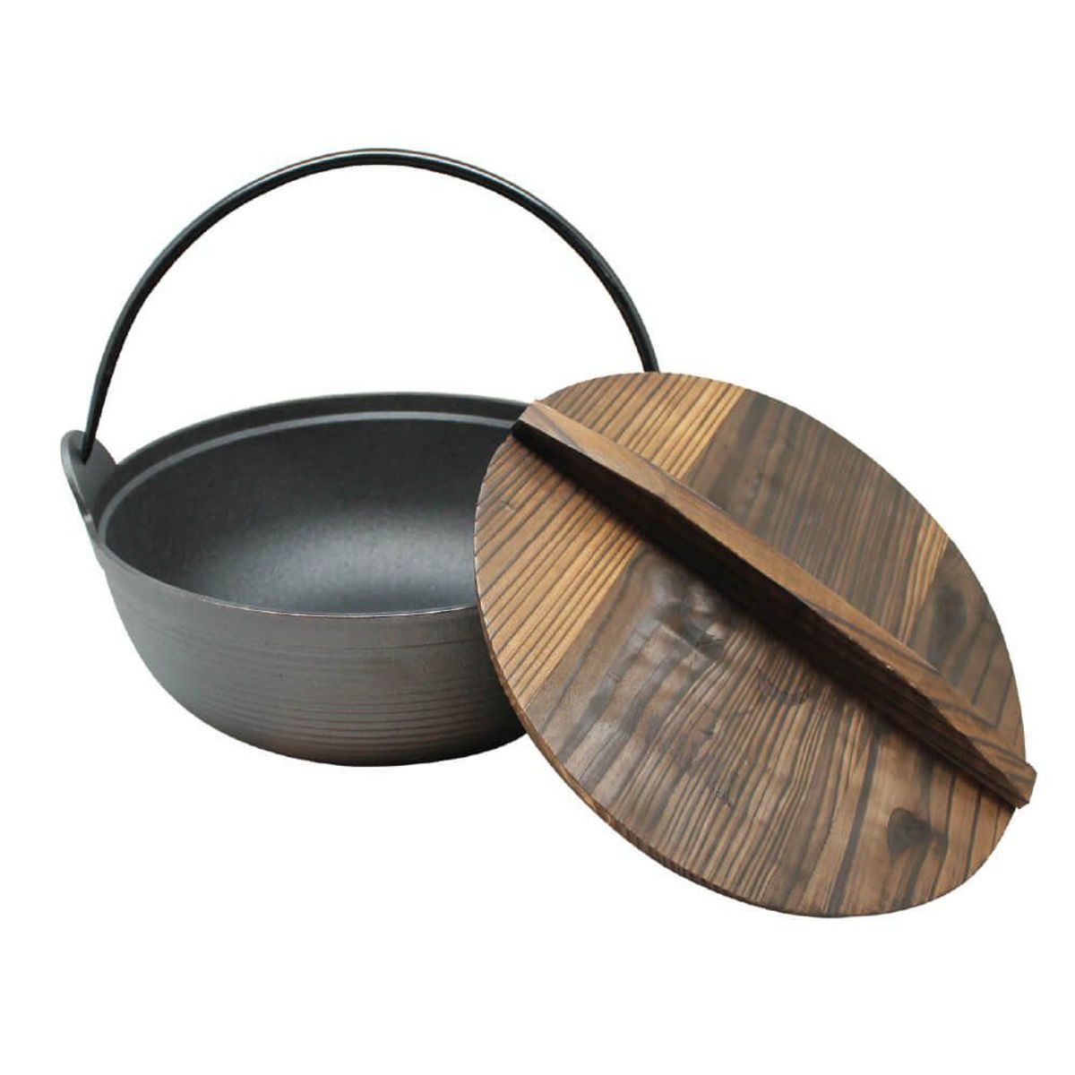 Wayu - Olla con Tapa de Madera Wayu Iron Cast