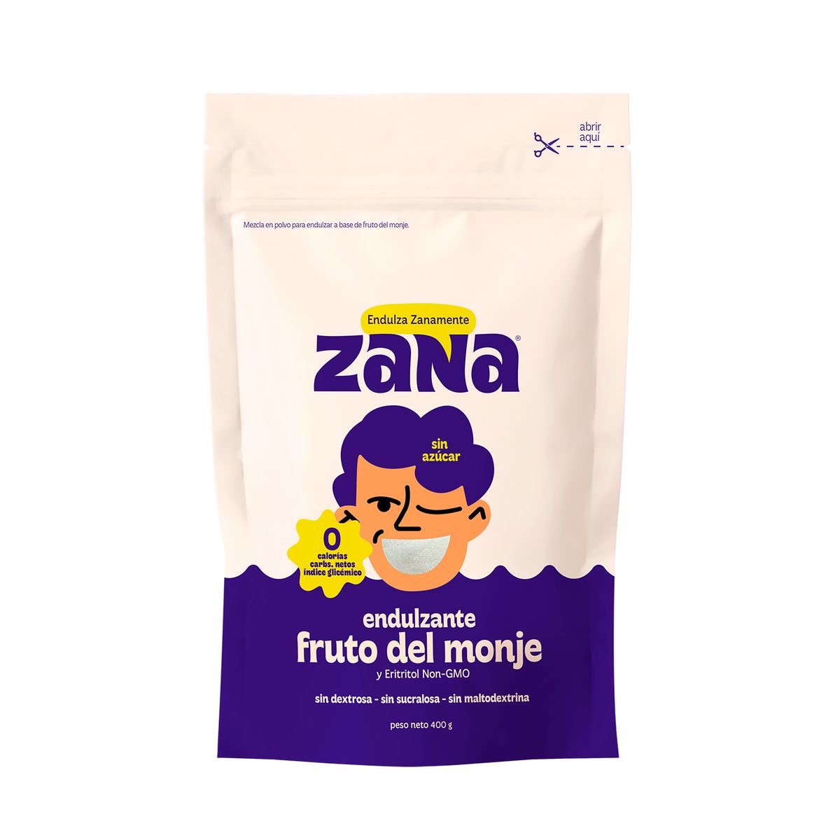 ZANA - Endulzante Zana Blanca Doypack 400 g