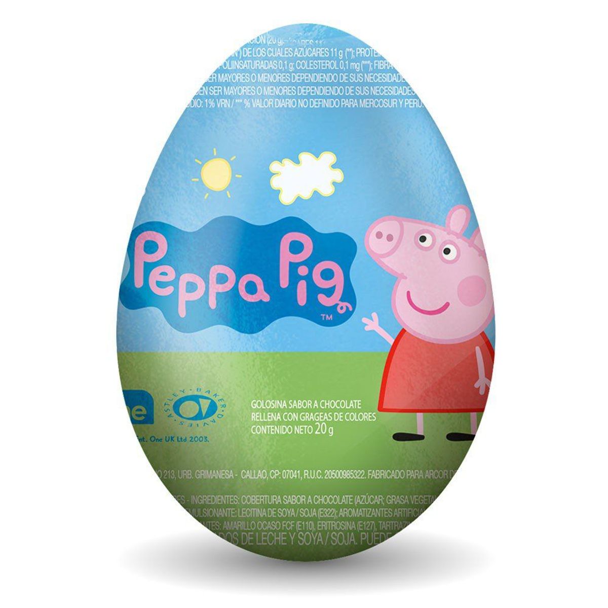 ARCOR - Huevo Chocolate Arcor Peppa Pig Empaque 20 g