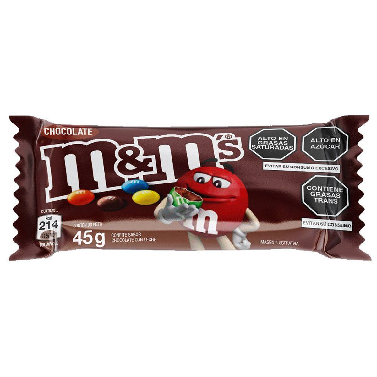 MYM - Caja de M&M Sabor Chocolate con Leche 18 Unidades