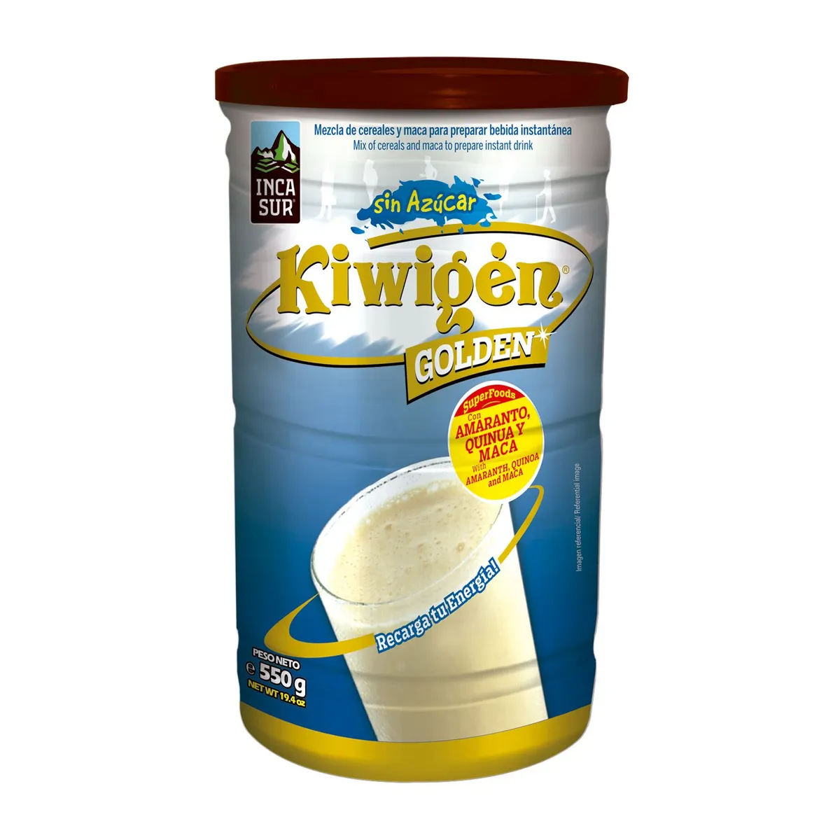KIWIGEN - Mezcla Cereal Pvo Kiwigen Golden Sin Azúcar 550g