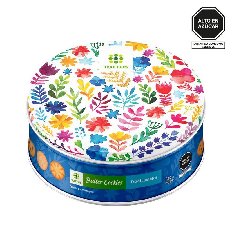 TOTTUS - Galleta Butter Cookies Tottus Lata 340 g