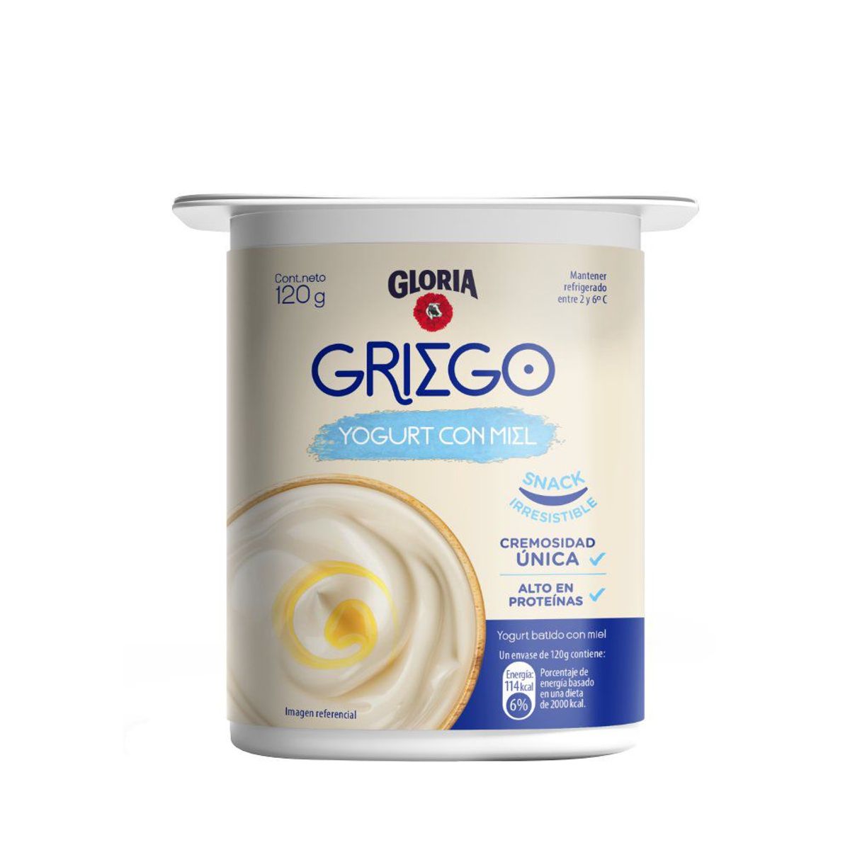 GLORIA - Yogurt con Miel Gloria Griego Envase 120 g