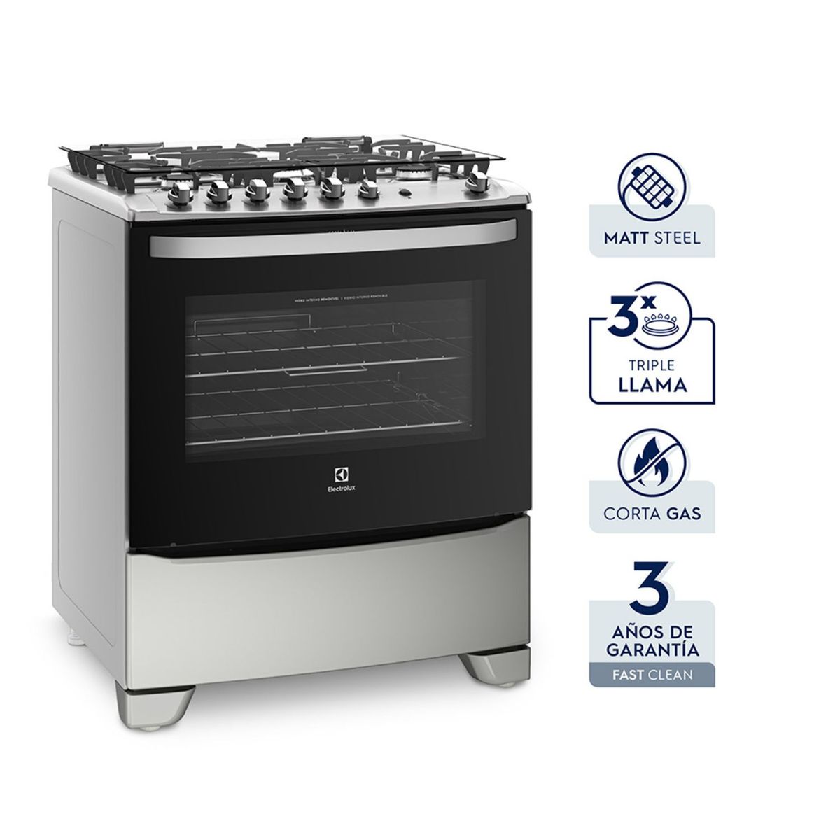ELECTROLUX - Cocina a Gas Electrolux 76Uss