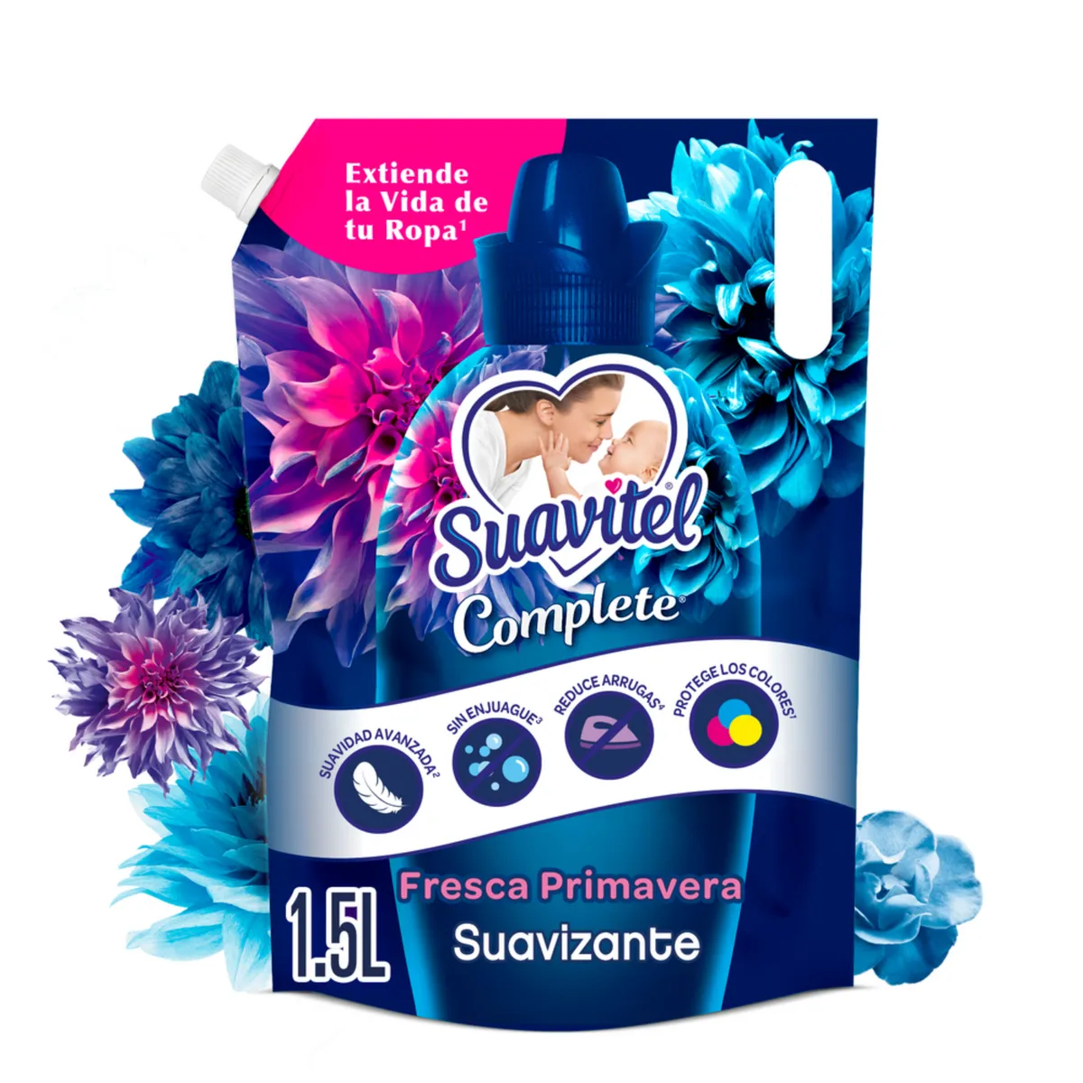 SUAVITEL - Suavizante Suavitel Complete Fresca Primavera Botella 1.5 L