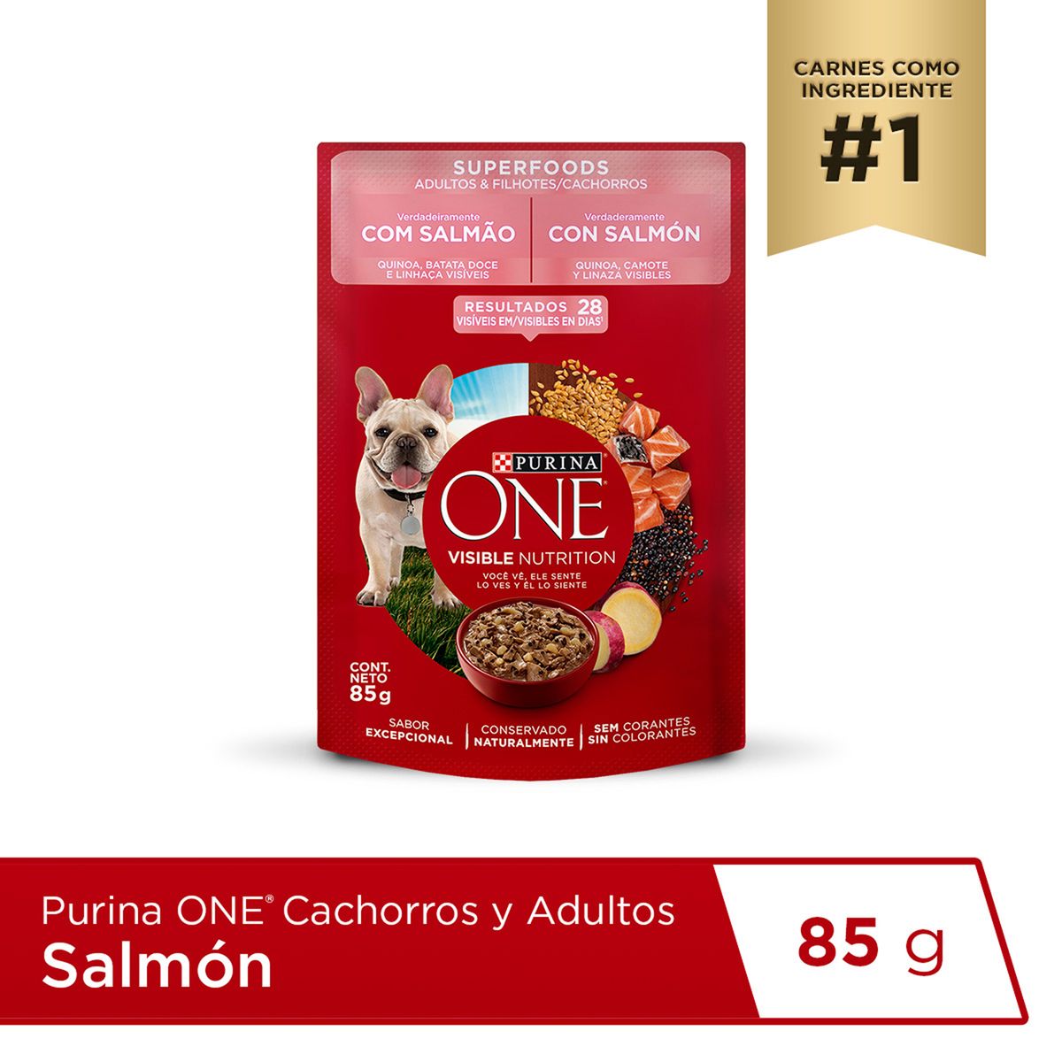 PURINA ONE - Alimento Húmedo Perros Purina One Super Foods Doypack 85 g