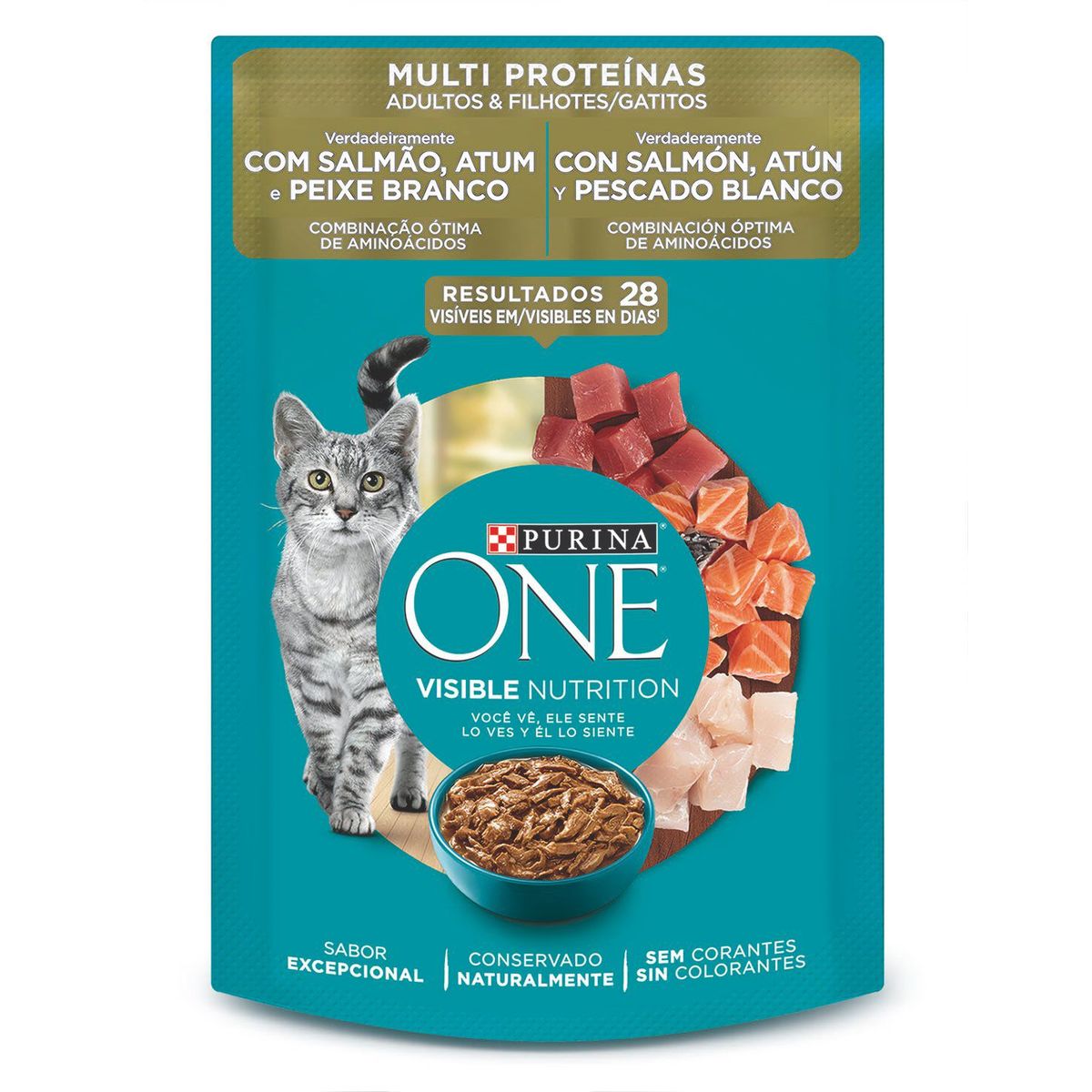 PURINA ONE - Alimento Húmedo Gatos y Gatitos Purina One Atún Doypack 85 g