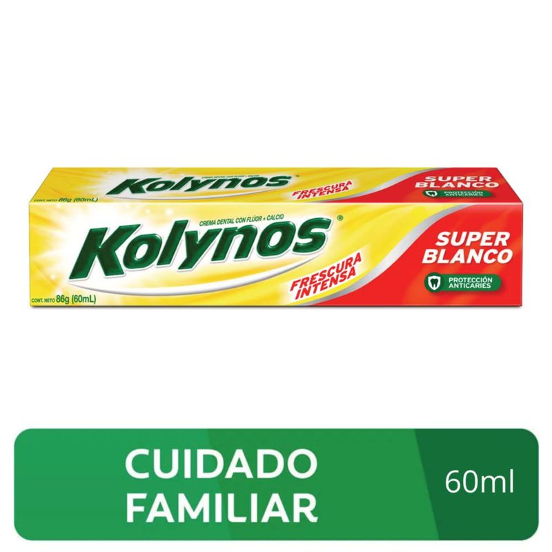 KOLYNOS - Pasta Dental Kolynos Super Blanco 60mL