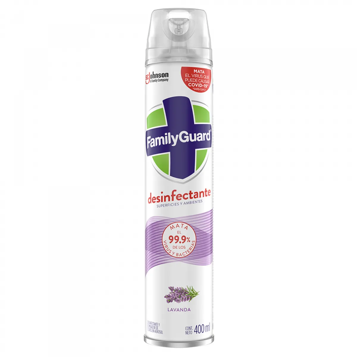 FAMILYGUARD - Desinfectante en Spray Family Guard Lavanda Envase 400 mL