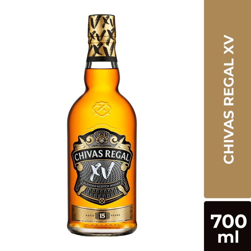 CHIVAS REGAL - Whisky Chivas Regal 15 con Estuche Botella 700 mL