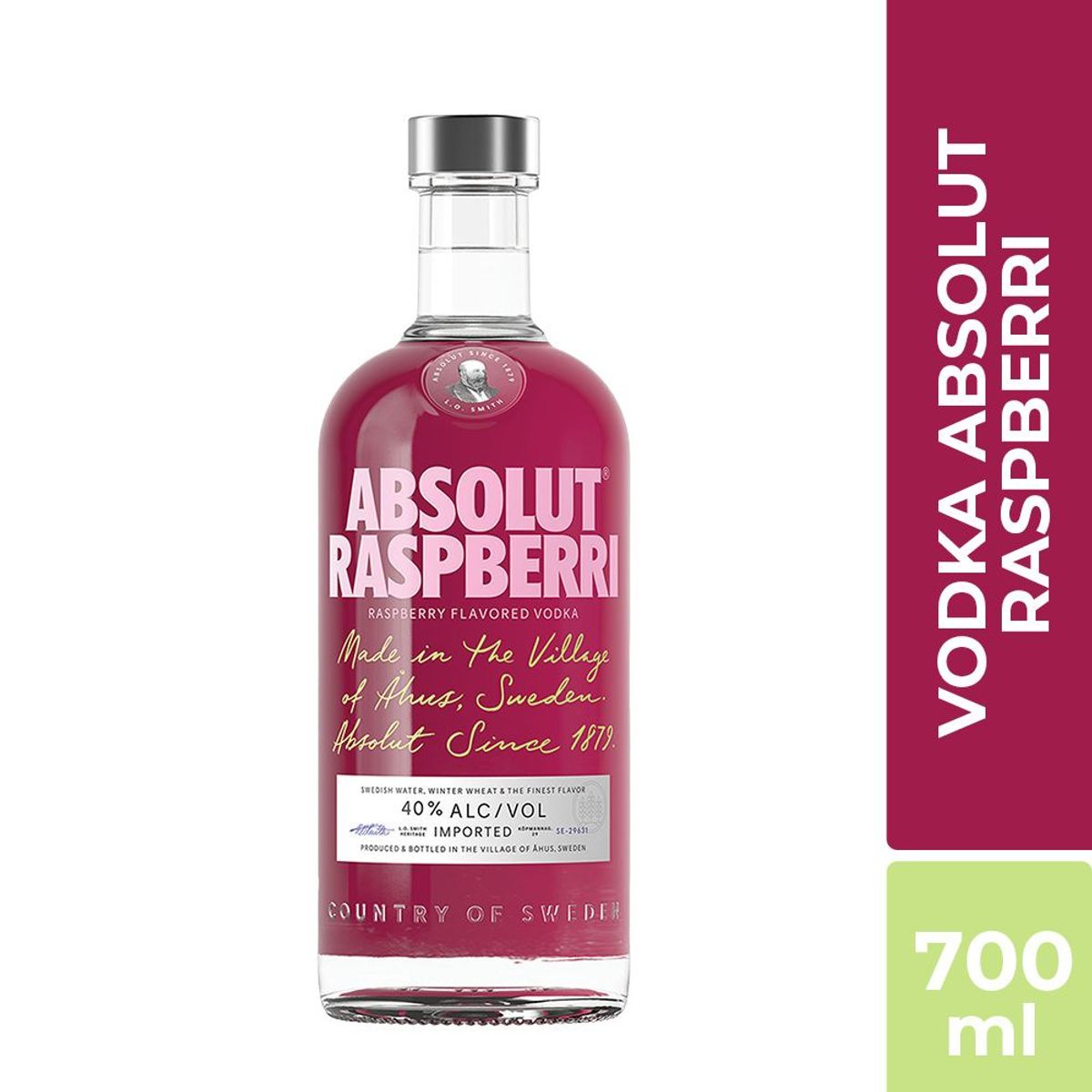 ABSOLUT - Vodka Absolut Raspberry Botella 750 mL
