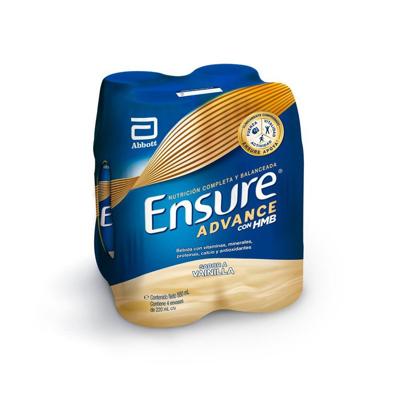 ENSURE - Four Pack Ensure Advance Vainilla 220 mL