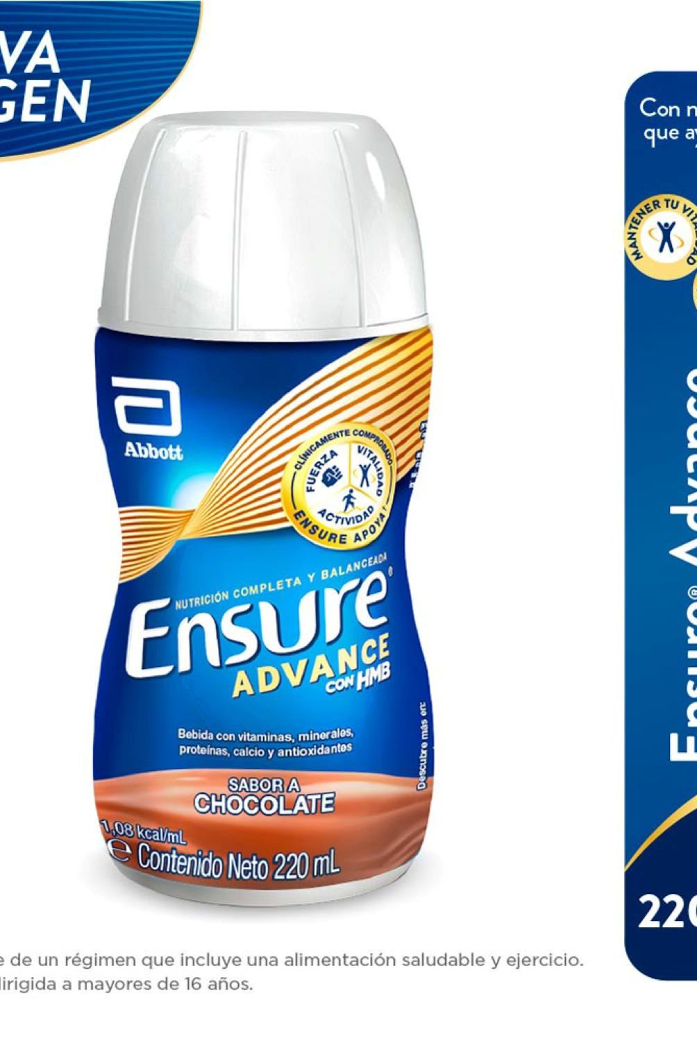 ENSURE - Bebida Suplemento Nutricional Ensure Advanced Chocolate Botella 220 mL