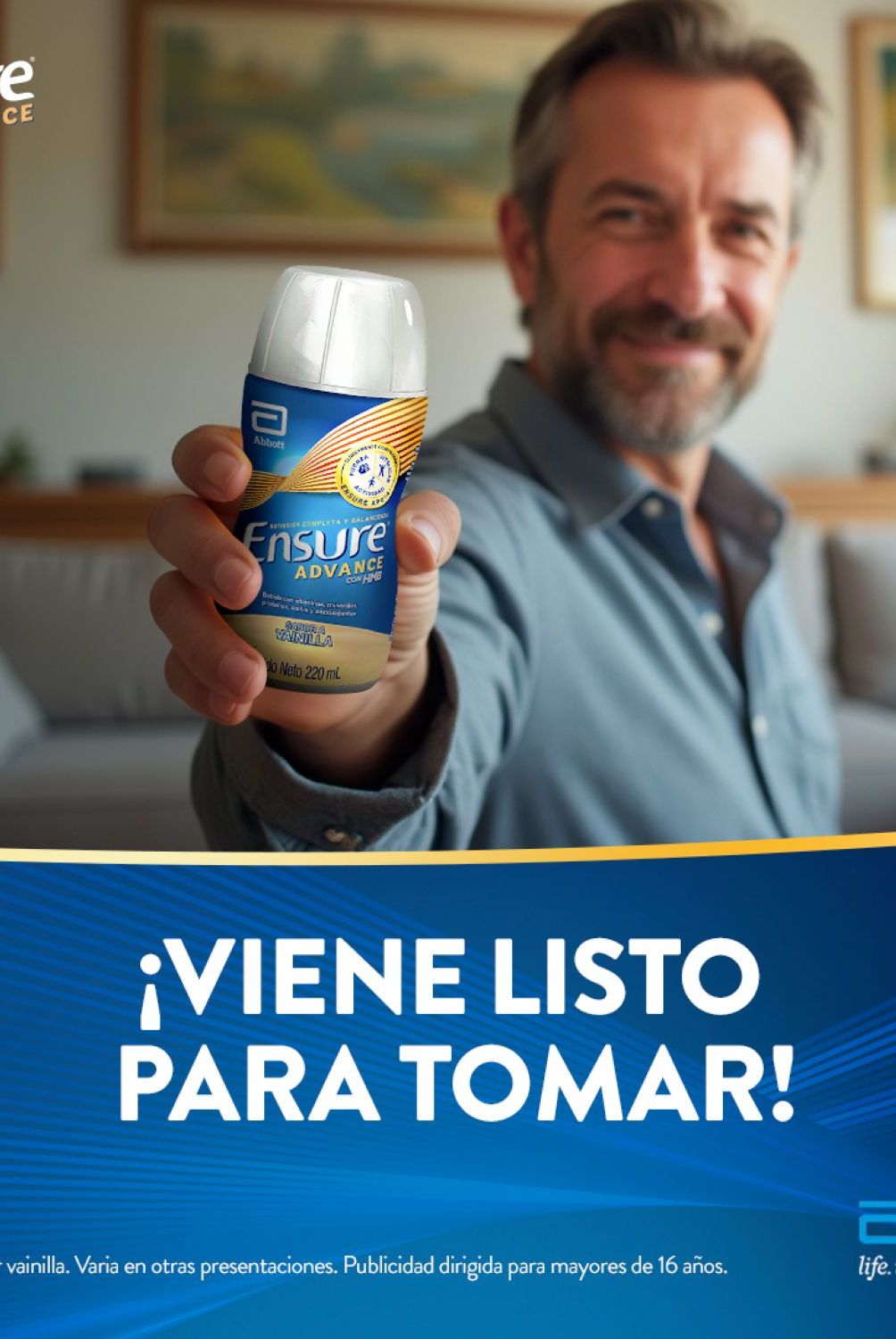 ENSURE - Bebida Suplemento Nutricional Ensure Advanced Chocolate Botella 220 mL