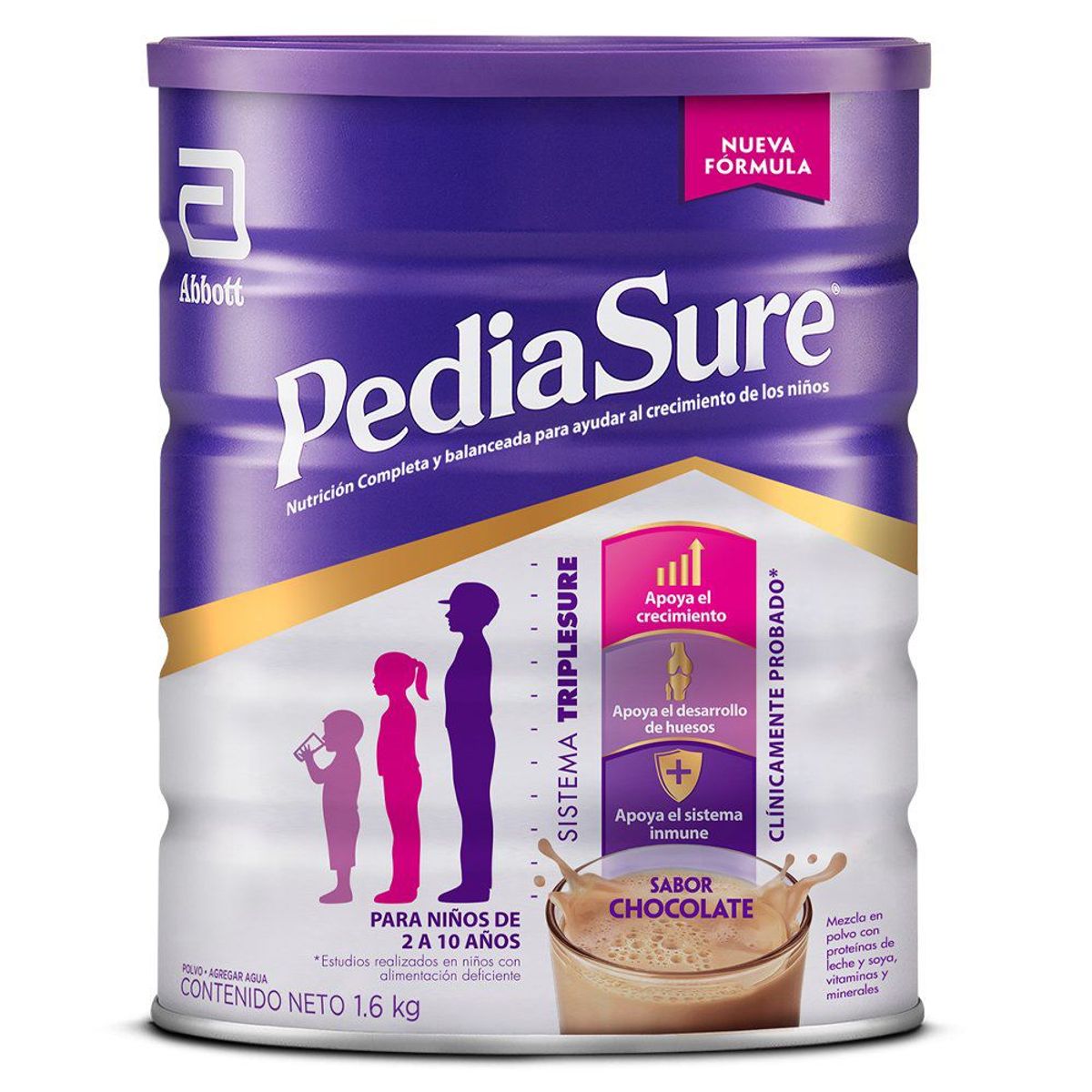 PEDIASURE - Suplemento Triplesure Chocolate Pediasure 1.6 kg