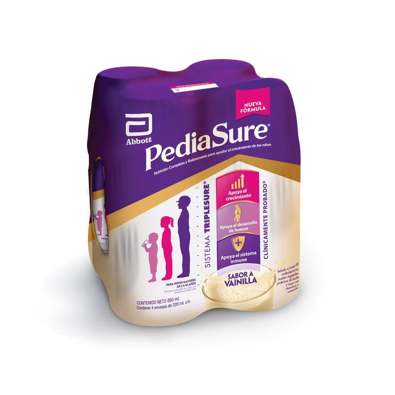 PEDIASURE - Four Pack Pediasure Vainilla 220 mL