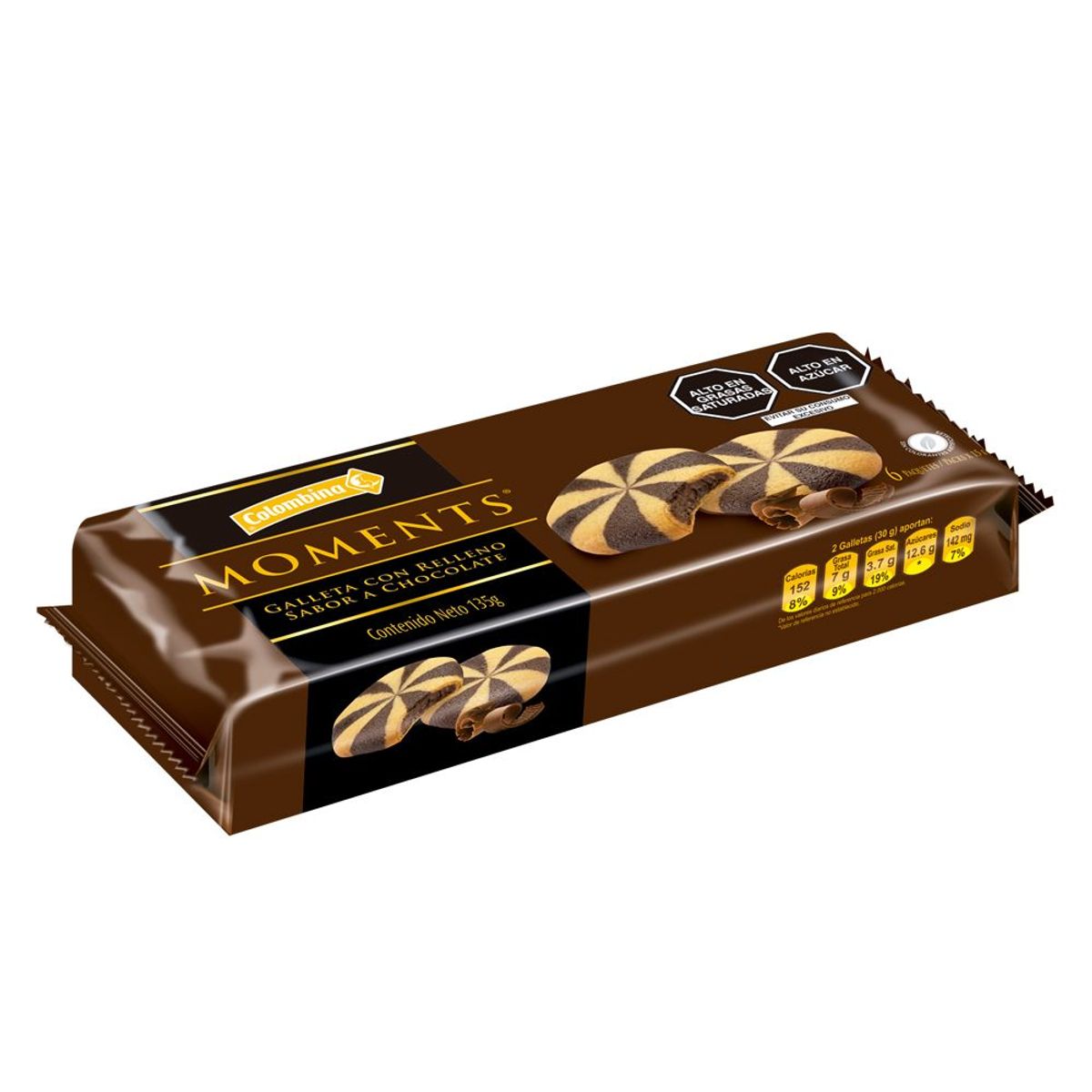 MOMENTS - Chocolate Relleno Moments Empaque 135 g