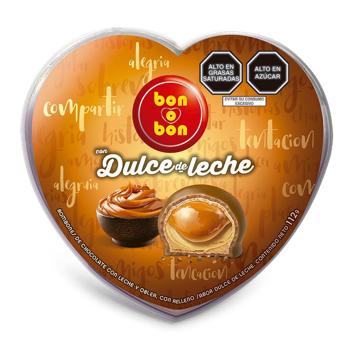 BON O BON - Bombones Bon o Bon Dulce de Leche Corazón Envase 105 g