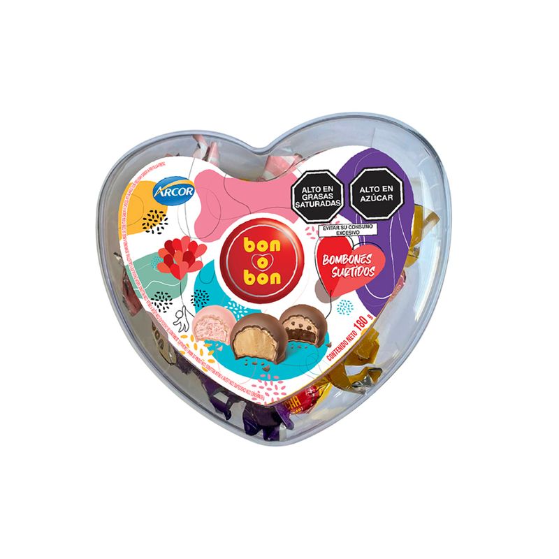 BON O BON - Bombones De Chocolate Bon O Bon Corazon  Pote 180 g