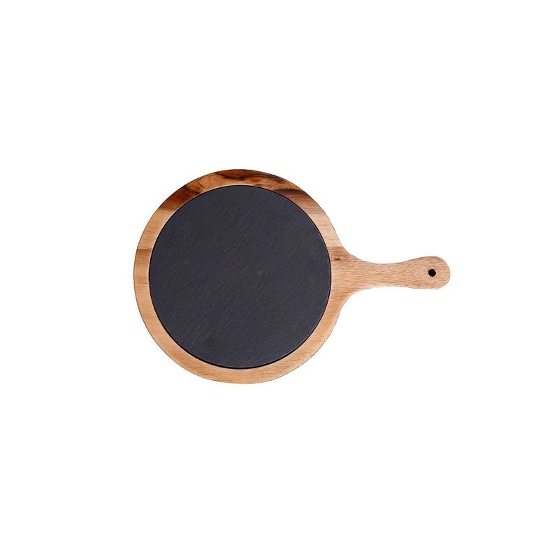 CASA JOVEN - Tabla Acacia Redonda Piedra 21Cm
