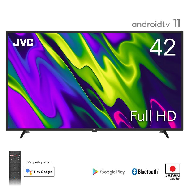 JVC - Televisor 42'' LT-42KB327 Led Full Hd Frameless Android 11