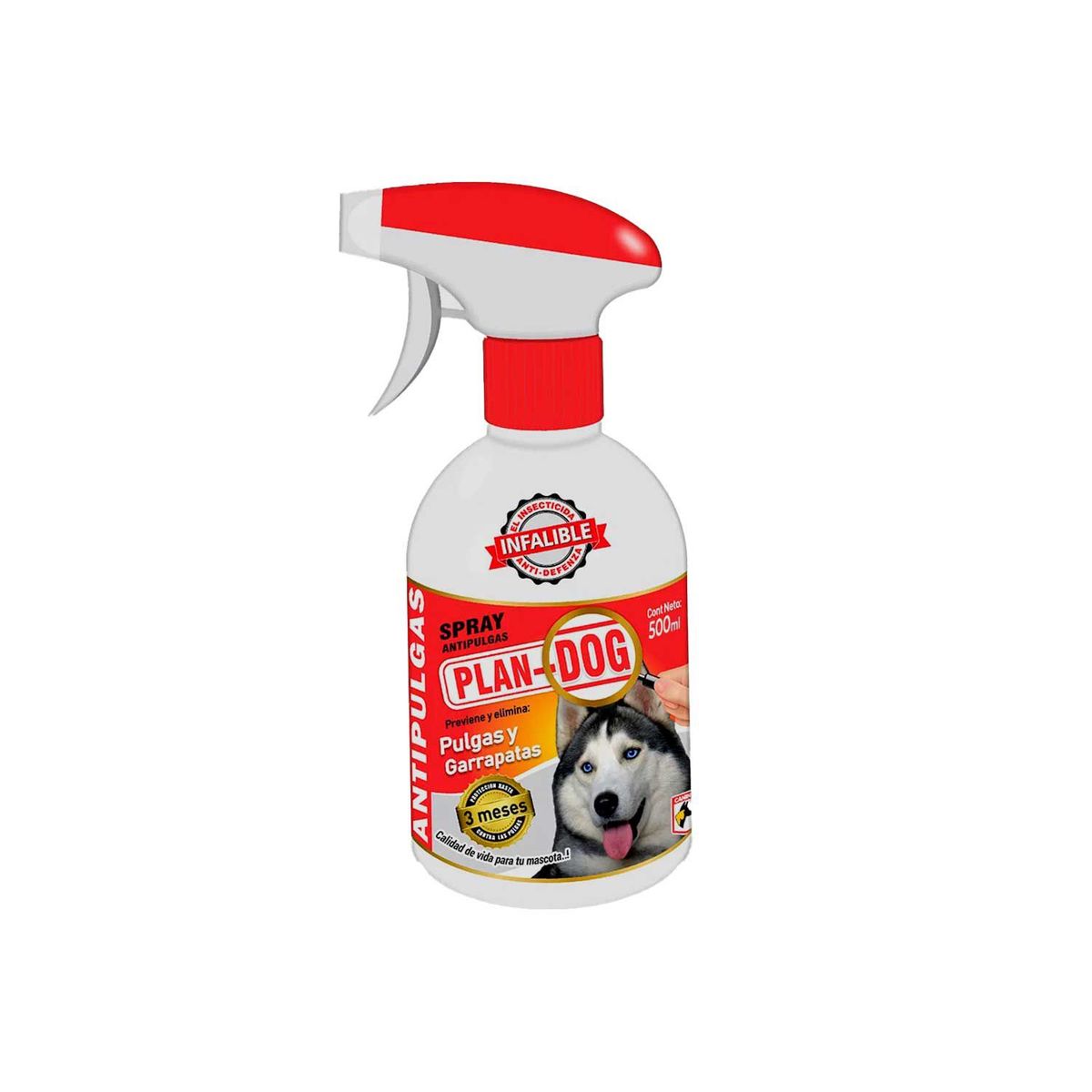  - Antipulgas en Spray Plan Dogs Envase 500 mL