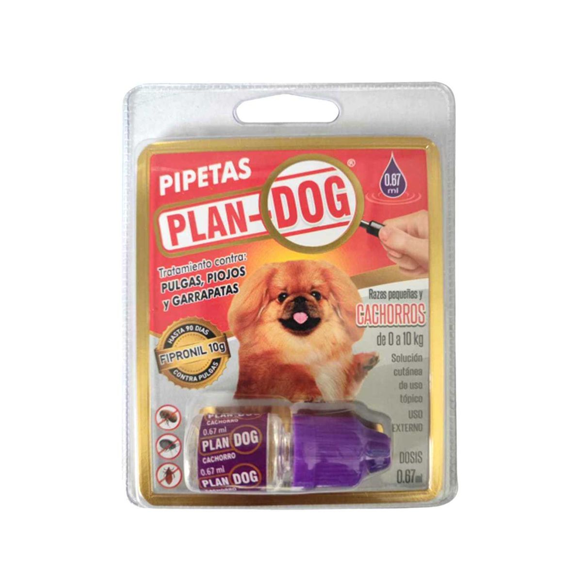  - Pipeta Antipulgas Plan Dog Cachorro Envase 0.67 mL