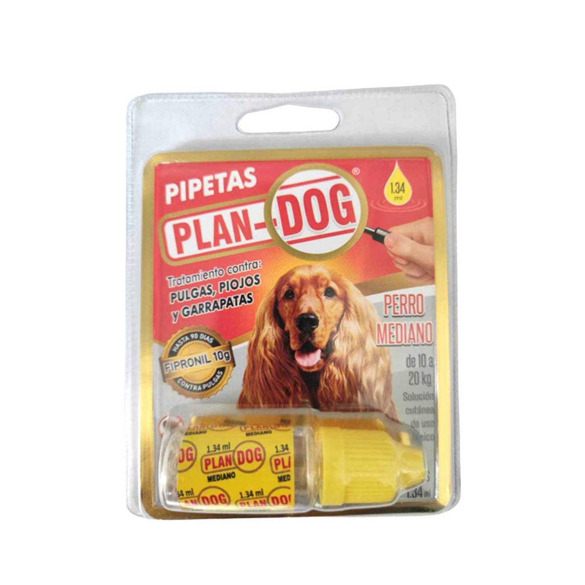  - Pipeta Antipulgas Plan Dog Perro Mediano Envase 1.34 mL