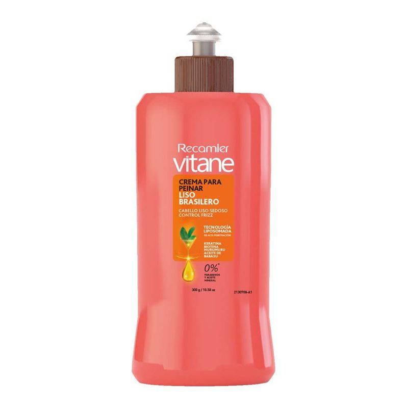 VITANE - Crema para Peinar liso brasileño Vitane 300 mL