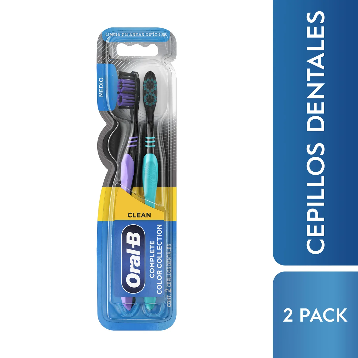 ORAL B - Cepillo Dental Oral B Complete Color Medio Empaque 2 Und