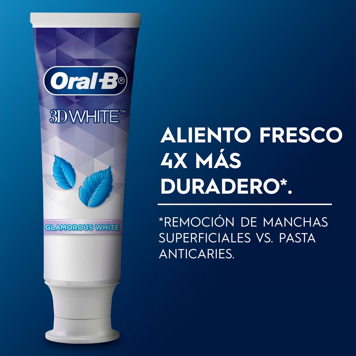 ORAL B - Crema Dental Oral B 3D White Glamorous Caja 3 Und