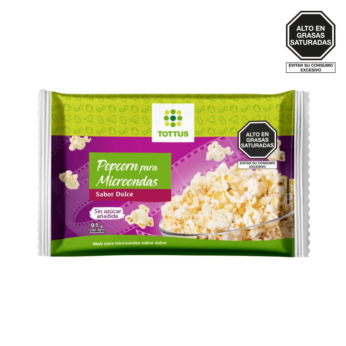 TOTTUS - Popcorn Dulce Tottus 91 g