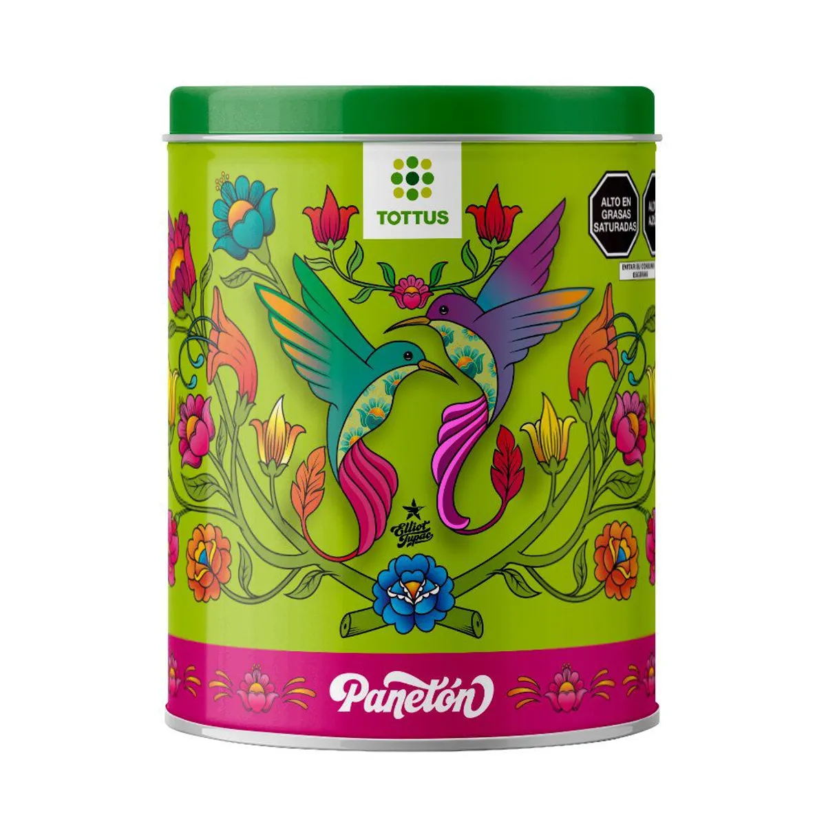 TOTTUS - Panetón en Lata Tottus Fiestas Patrias 900 g