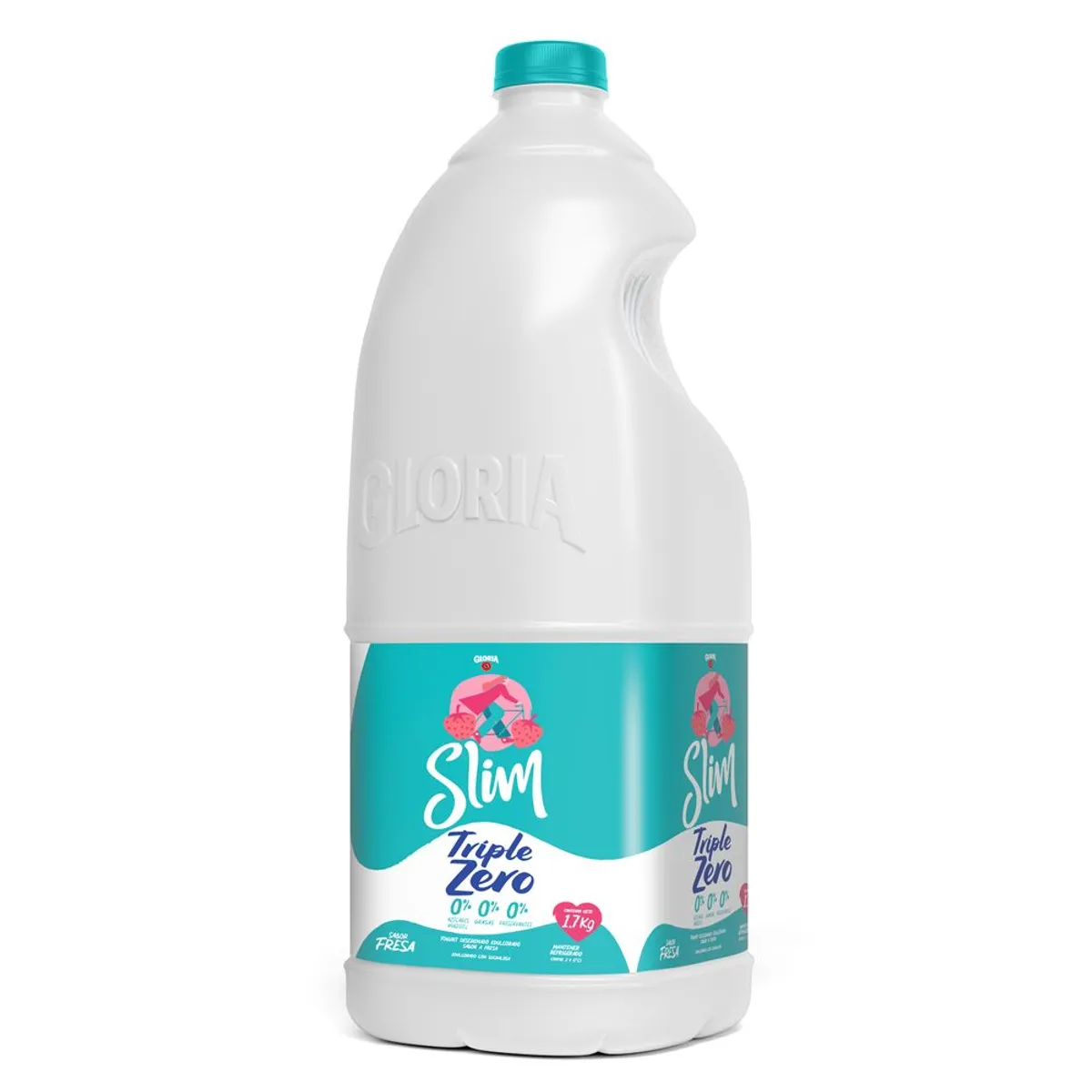 GLORIA - Yogurt Gloria Slim Fresa Botella 1.7 Kg