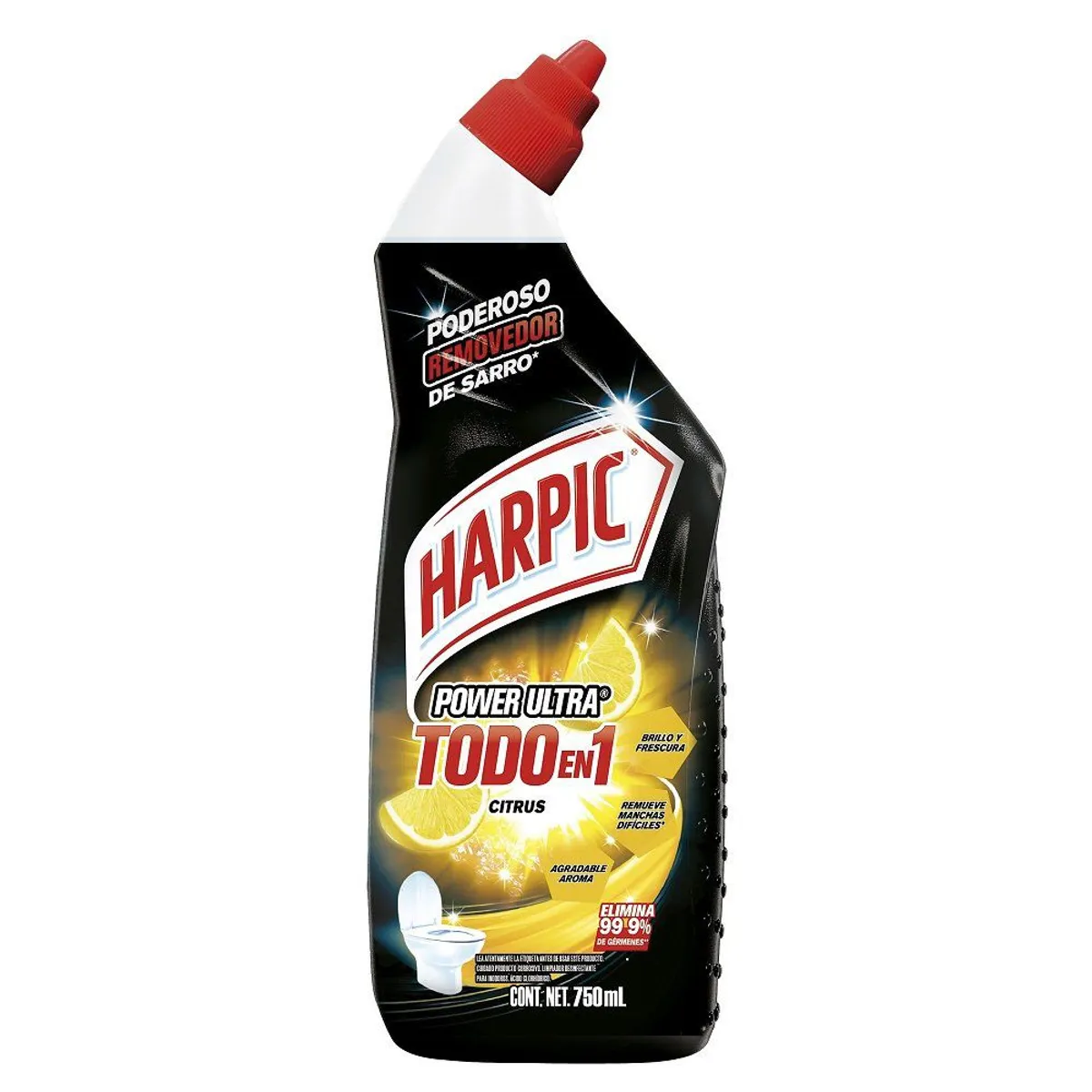 HARPIC - Limpiador de Inodoro Harpic Power Ultra Citrus Envase 750 mL