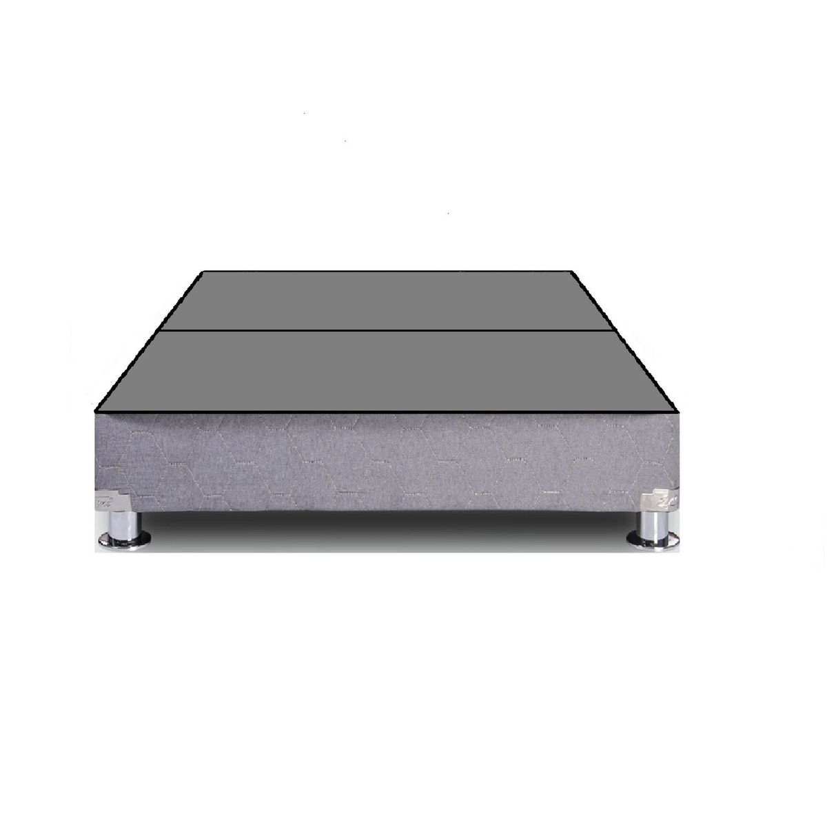 EL CISNE - Base Tarima Cisne Chambray Gris Queen