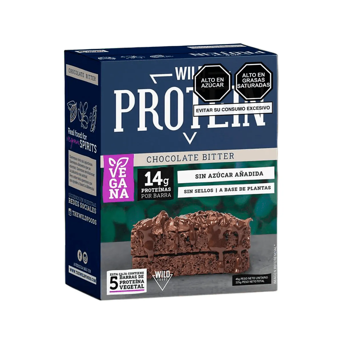 SOLGAR - Barra Proteína Vegan Choco Bitter Caja 5 Und