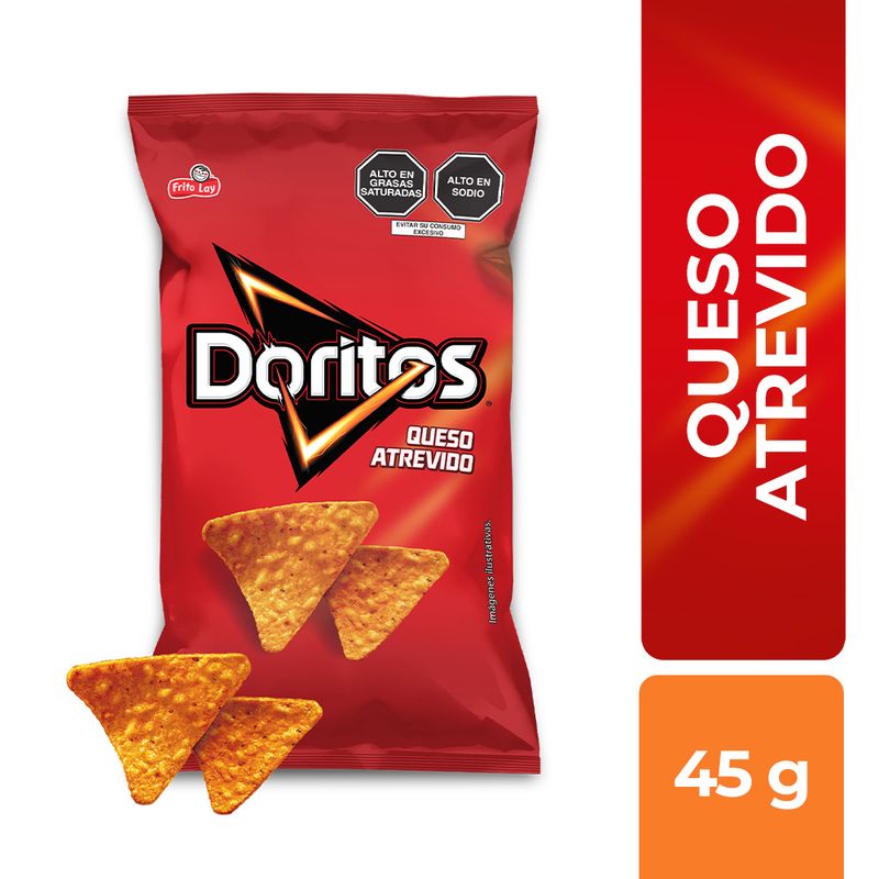 SOLGAR - Snack Doritos Queso Atrevido Bolsa 45 g
