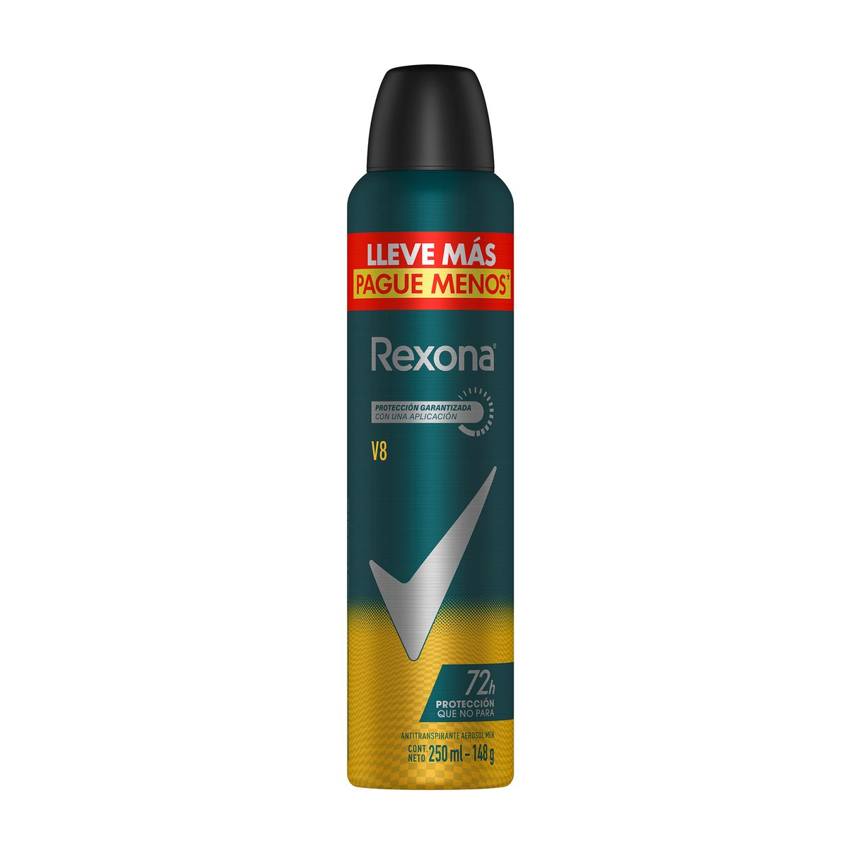 REXONA - Antitranspirante en Spray Rexona Men V8 Envase 250 mL
