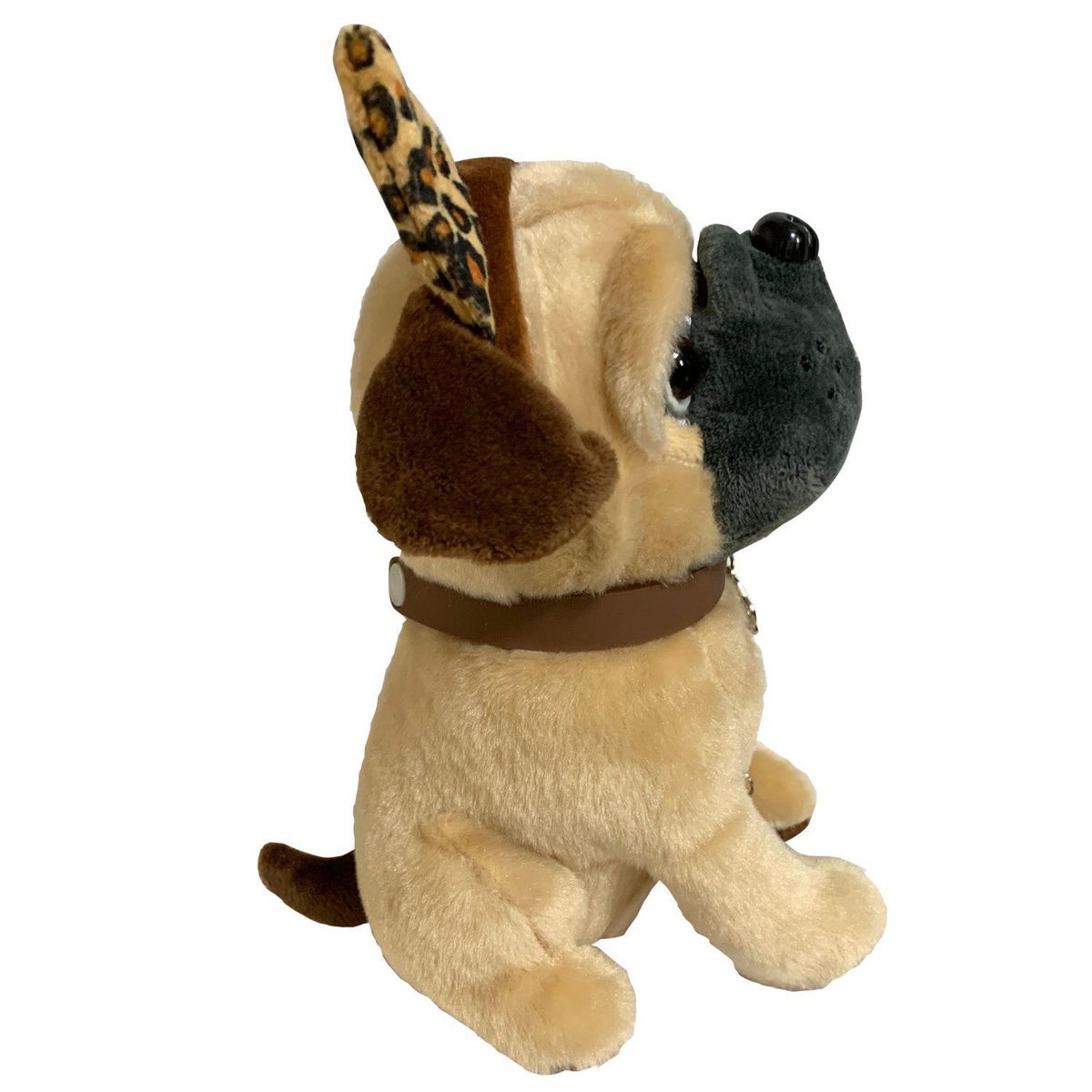 PARKDAN - PELUCHE PERRO PUG LUNA MARRON 20CM