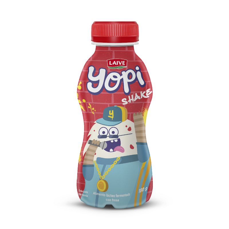 LAIVE - Alimento Lácteo Yopishake Fresa Botella 180 mL